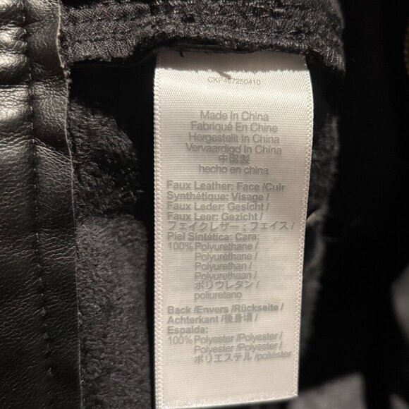 Madewell Womens Faux Leather High-Rise Vintage Straight Pants Size 29 Black - Picture 8 of 8